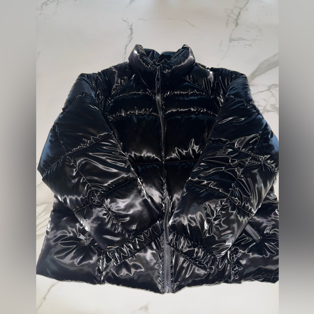 Baccini Women's Black Iridescent Puffer Jacket